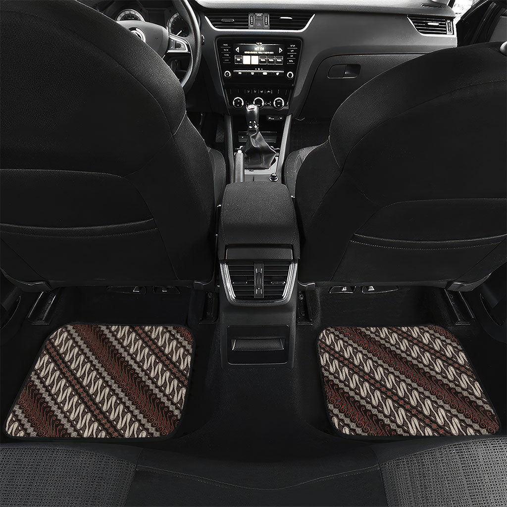 Yogyakarta Parang Batik Motifs Car Mats Indonesian Traditional Pattern