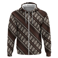 Yogyakarta Parang Batik Motifs Hoodie Indonesian Traditional Pattern