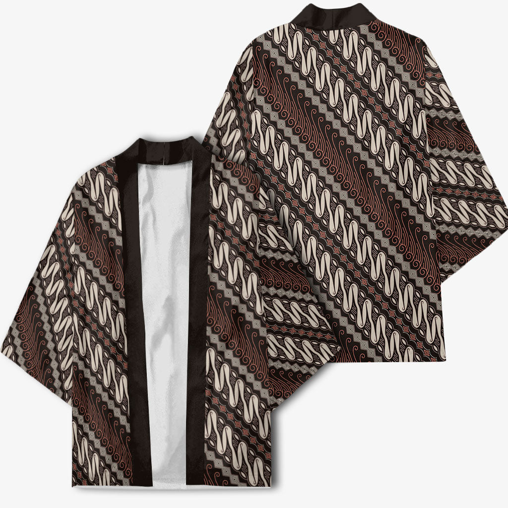 Yogyakarta Parang Batik Motifs Kimono Indonesian Traditional Pattern