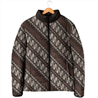 Yogyakarta Parang Batik Motifs Padded Jacket Indonesian Traditional Pattern