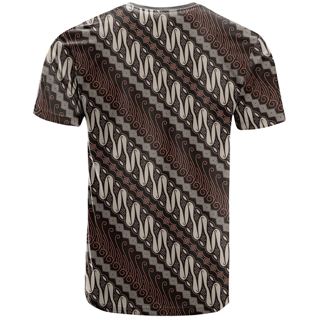Yogyakarta Parang Batik Motifs T Shirt Indonesian Traditional Pattern