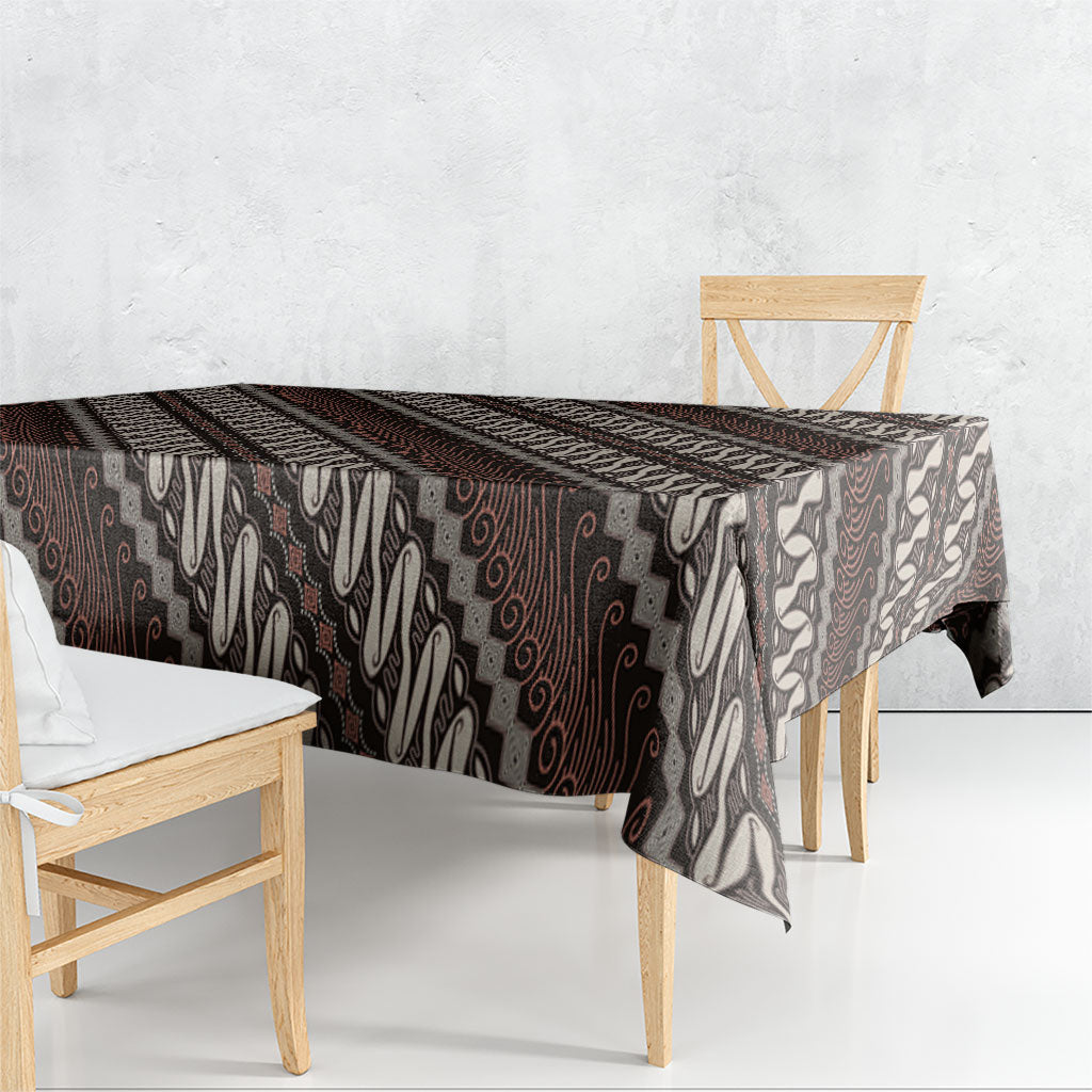 Yogyakarta Parang Batik Motifs Tablecloth Indonesian Traditional Pattern
