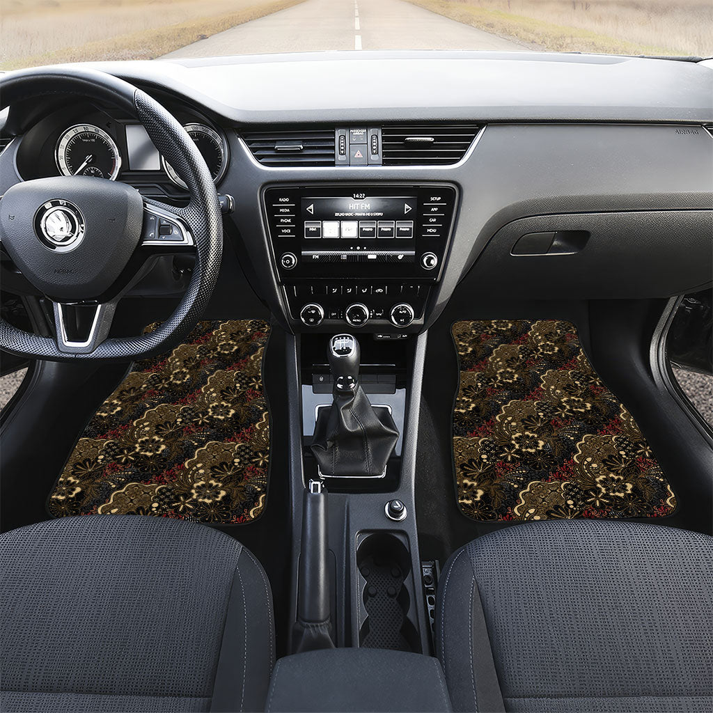 Batik Sekar Jagad Car Mats Indonesian Traditional Pattern