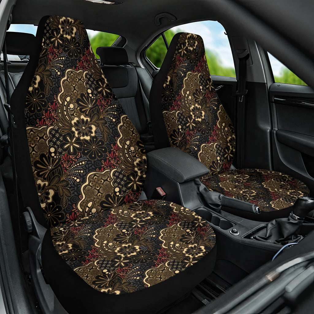 Batik Sekar Jagad Car Seat Cover Indonesian Traditional Pattern