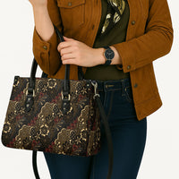 Batik Sekar Jagad Leather Bag Indonesian Traditional Pattern