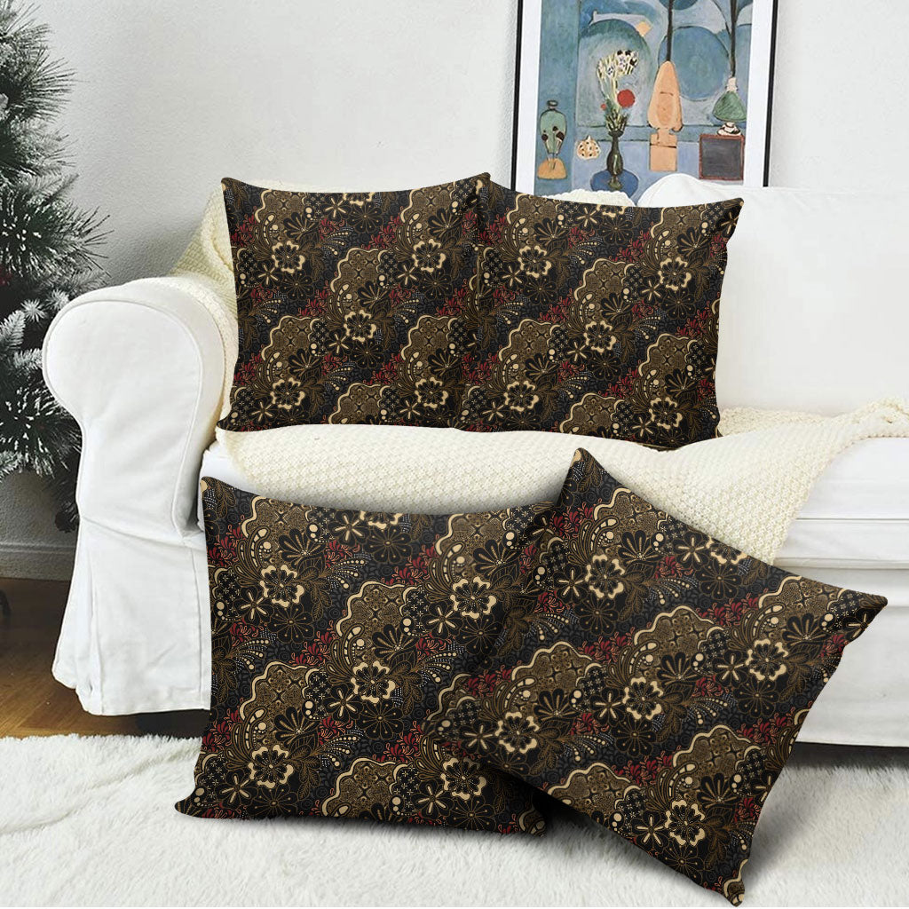 Batik Sekar Jagad Pillow Cover Indonesian Traditional Pattern