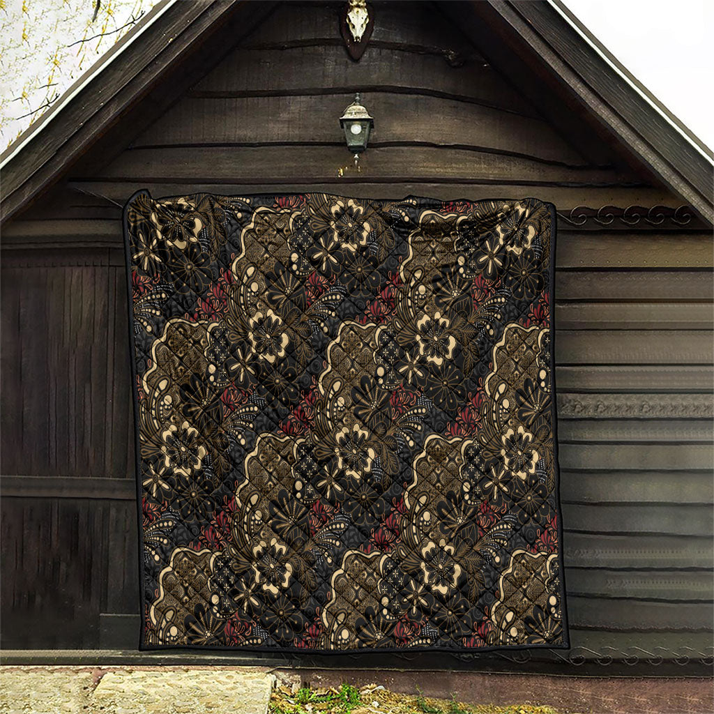 Batik Sekar Jagad Quilt Indonesian Traditional Pattern