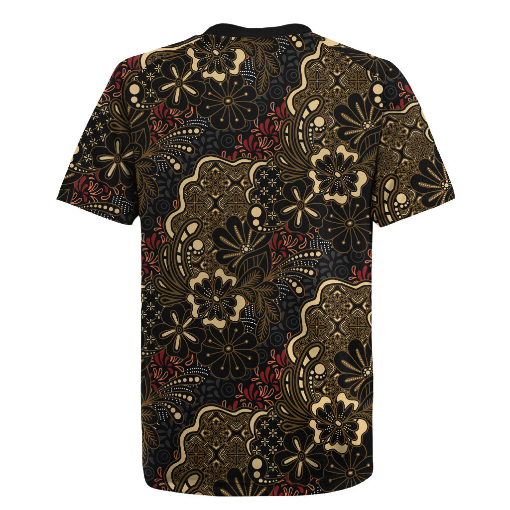 Batik Sekar Jagad Rugby Jersey Indonesian Traditional Pattern