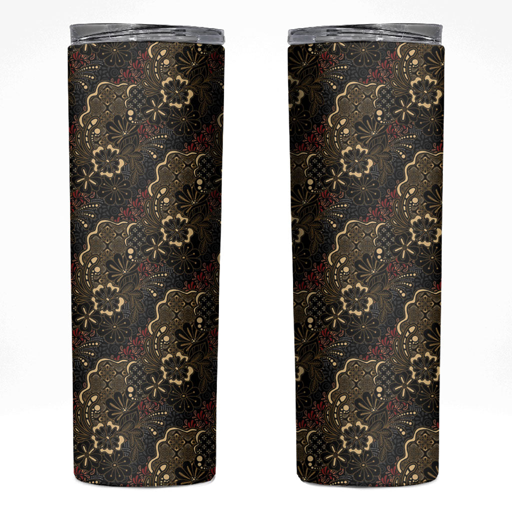 Batik Sekar Jagad Skinny Tumbler Indonesian Traditional Pattern
