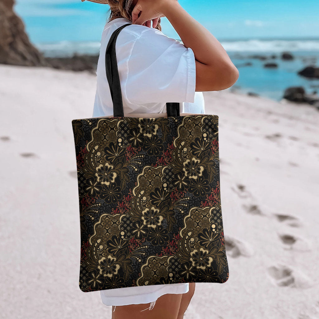 Batik Sekar Jagad Tote Bag Indonesian Traditional Pattern