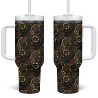 Batik Sekar Jagad Tumbler With Handle Indonesian Traditional Pattern