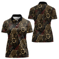 Batik Sekar Jagad Women Polo Shirt Indonesian Traditional Pattern