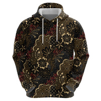 Batik Sekar Jagad Zip Hoodie Indonesian Traditional Pattern