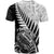 New Zealand Silver Fern Rugby T Shirt Aotearoa Maori Black Version LT01 - Polynesian Pride