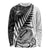 New Zealand Silver Fern Rugby Long Sleeve Shirt Aotearoa Maori White Version LT01
