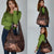 Bula Fiji Masi Grocery Bag Fijian Tapa Vintage Dark Brown Version