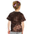 Bula Fiji Masi Kid T Shirt Fijian Tapa Vintage Dark Brown Version LT01 - Polynesian Pride