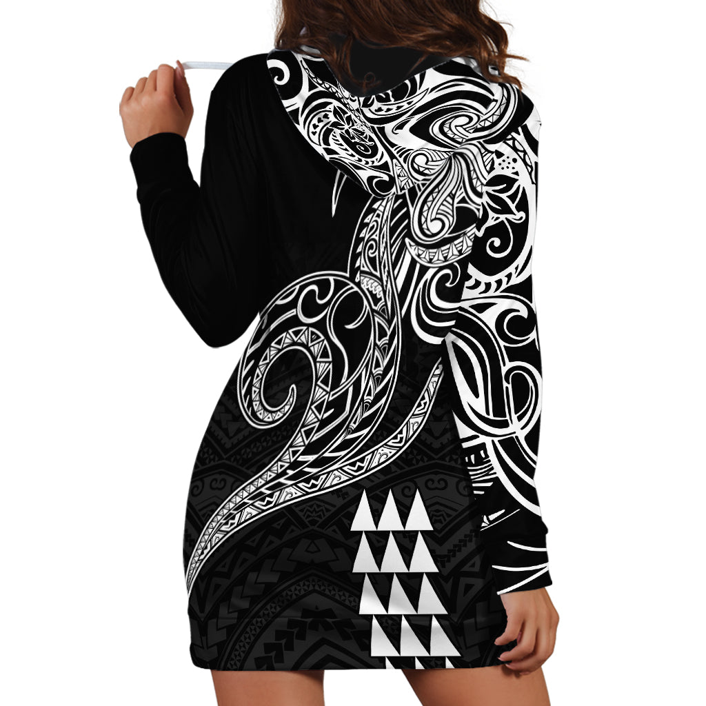 Hawaii Valentine Hoodie Dress Kakau Polynesian Heart LT01 - Polynesian Pride