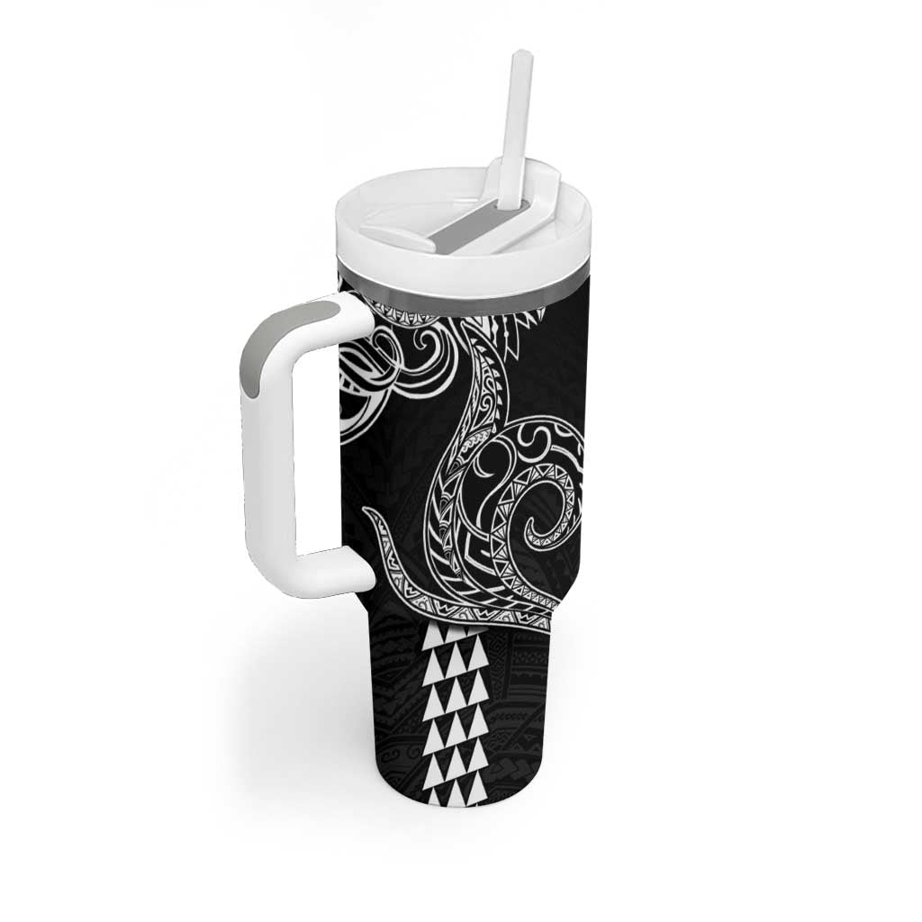 Hawaii Valentine Tumbler With Handle Kakau Polynesian Heart