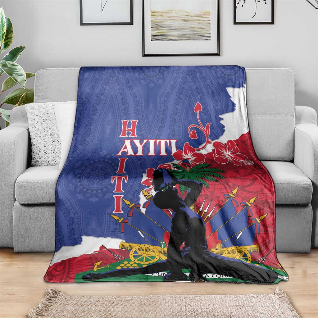 Haiti Le Marron Inconnu Blanket Dashiki Mix Polynesian Pattern