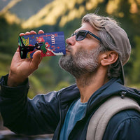 Personalised Haiti Le Marron Inconnu 4 in 1 Can Cooler Tumbler Dashiki Mix Polynesian Pattern