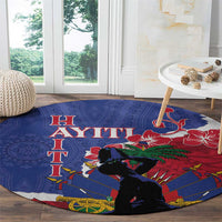 Haiti Le Marron Inconnu Round Carpet Dashiki Mix Polynesian Pattern LT01 - Polynesian Pride