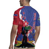 Personalised Haiti Le Marron Inconnu Rugby Jersey Dashiki Mix Polynesian Pattern