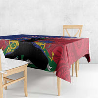 Haiti Le Marron Inconnu Tablecloth Dashiki Mix Polynesian Pattern