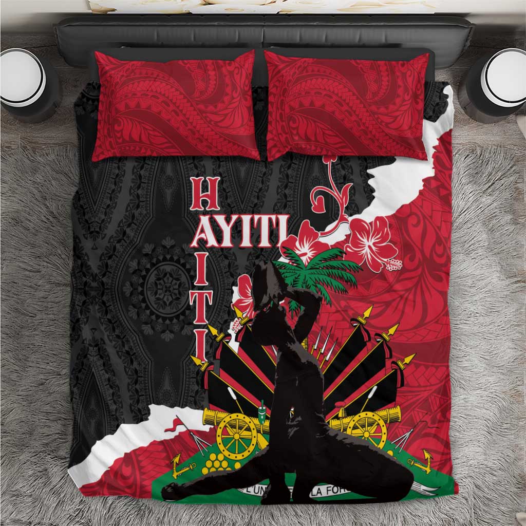 Ayiti Neg Marron Bedding Set Dashiki Mix Polynesian Pattern