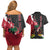 Personalised Ayiti Neg Marron Couples Matching Off Shoulder Short Dress and Hawaiian Shirt Dashiki Mix Polynesian Pattern