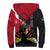 Personalised Ayiti Neg Marron Sherpa Hoodie Dashiki Mix Polynesian Pattern