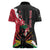 Personalised Ayiti Neg Marron Women Polo Shirt Dashiki Mix Polynesian Pattern