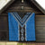 Blue Niho Taniwha Mix Poutama Quilt Unique Taniko Aotearoa