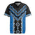 Blue Niho Taniwha Mix Poutama Rugby Jersey Unique Taniko Aotearoa