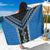 Blue Niho Taniwha Mix Poutama Sarong Unique Taniko Aotearoa