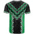 Green Niho Taniwha Mix Poutama T Shirt Unique Taniko Aotearoa
