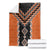 Orange Niho Taniwha Mix Poutama Blanket Unique Taniko Aotearoa