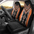 Orange Niho Taniwha Mix Poutama Car Seat Cover Unique Taniko Aotearoa