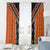Orange Niho Taniwha Mix Poutama Window Curtain Unique Taniko Aotearoa