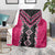 Pink Niho Taniwha Mix Poutama Blanket Unique Taniko Aotearoa