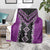 Purple Niho Taniwha Mix Poutama Blanket Unique Taniko Aotearoa