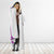 Purple Niho Taniwha Mix Poutama Hooded Blanket Unique Taniko Aotearoa