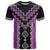 Purple Niho Taniwha Mix Poutama T Shirt Unique Taniko Aotearoa