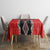 Red Niho Taniwha Mix Poutama Tablecloth Unique Taniko Aotearoa