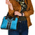 Sky Blue Niho Taniwha Mix Poutama Shoulder Handbag Unique Taniko Aotearoa