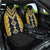 Yellow Niho Taniwha Mix Poutama Car Seat Cover Unique Taniko Aotearoa