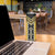 Yellow Niho Taniwha Mix Poutama Skinny Tumbler Unique Taniko Aotearoa