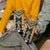 Yellow Niho Taniwha Mix Poutama Tumbler Cup Unique Taniko Aotearoa