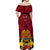 Papua New Guinea Off Shoulder Maxi Dress Bird Of Paradise Mix Polynesian Pattern LT01 - Polynesian Pride