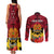 Personalised Papua New Guinea Couples Matching Tank Maxi Dress and Long Sleeve Button Shirts Bird Of Paradise Mix Polynesian Pattern LT01 - Polynesian Pride
